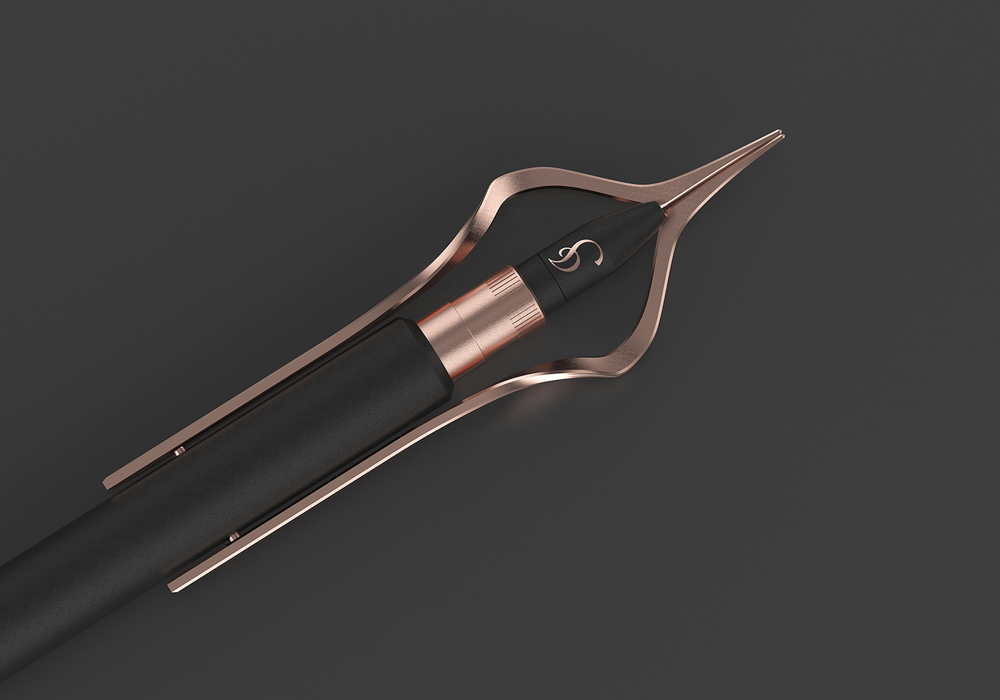 Cool black，Spear design concept，pen，ILIAS，