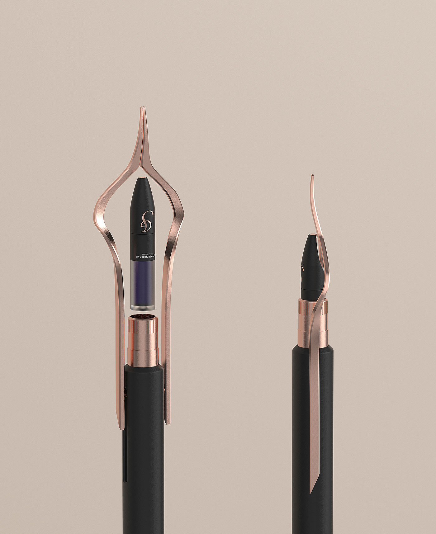 Cool black，Spear design concept，pen，ILIAS，