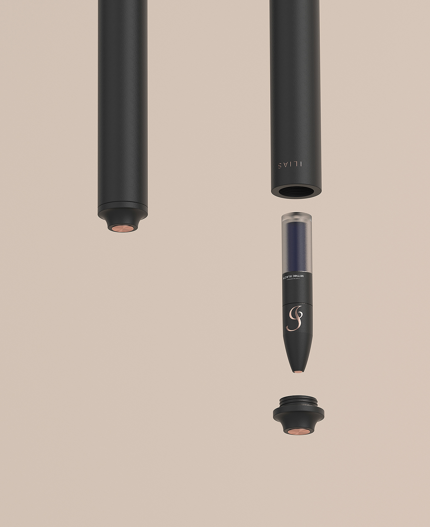 Cool black，Spear design concept，pen，ILIAS，