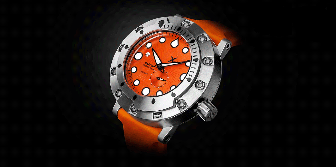 Garfish，手表，不锈钢，潜水，