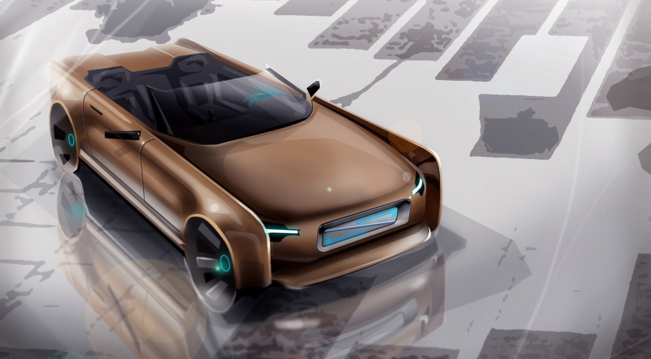 Line manuscript，automobile，high definition，Industrial hand drawing，