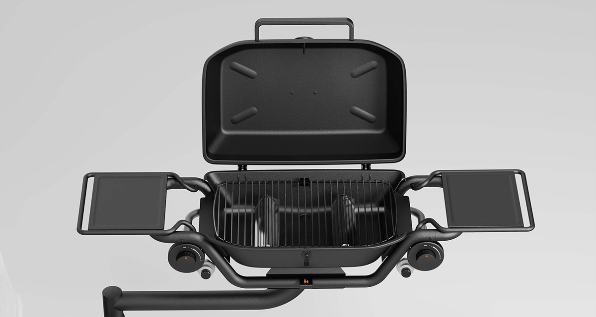 Charcoal grill，HitchFire，Forge 15，Outdoor cooking，