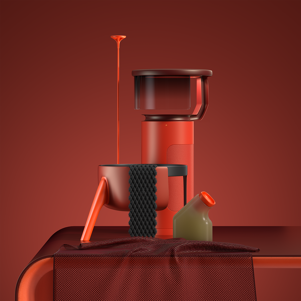 tableware，bowl，disc，glass，Solid color，colorful，simple，