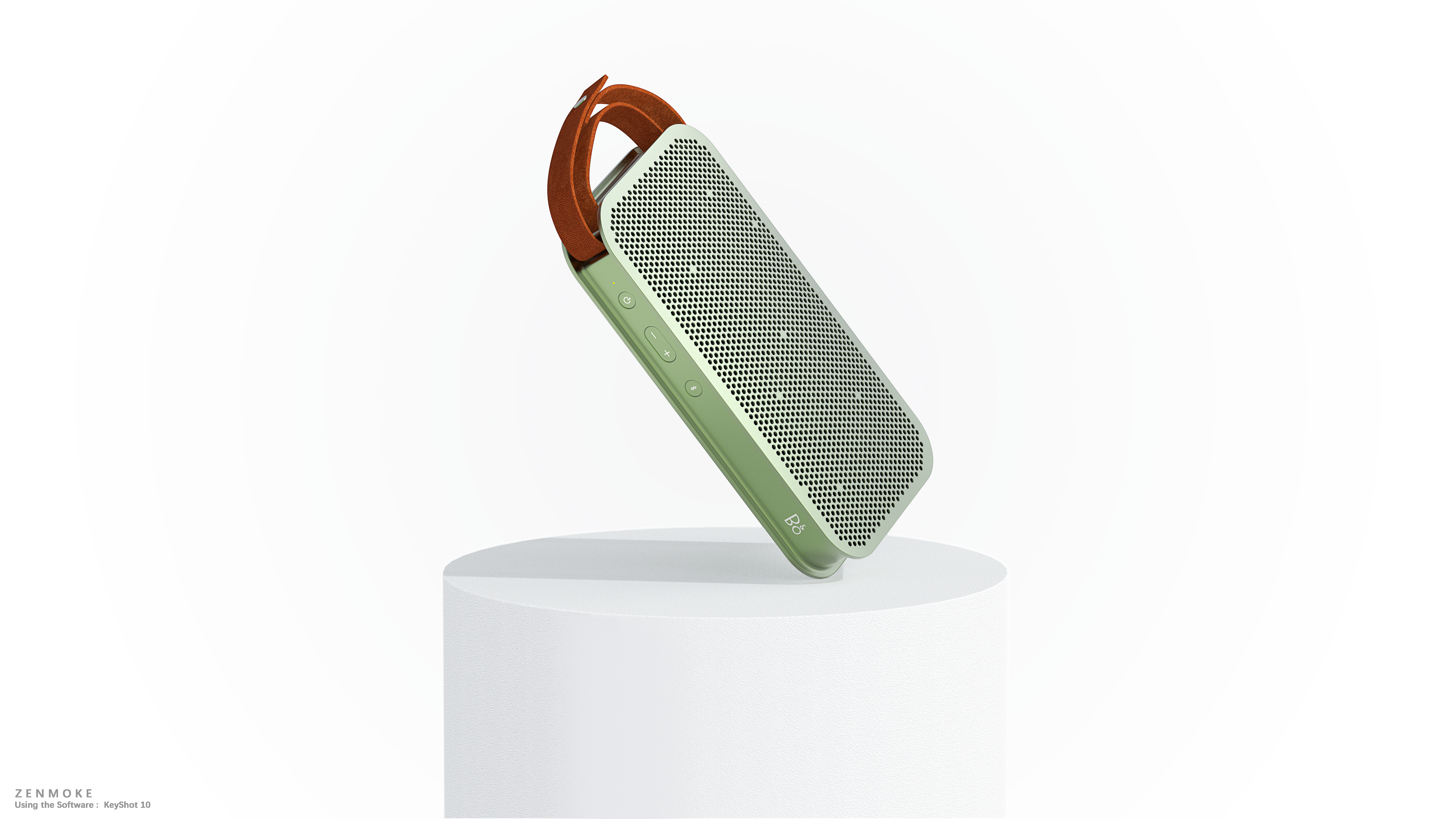 ZENMOKE，Keyshot rendering，B & O speaker，product design，industrial design，