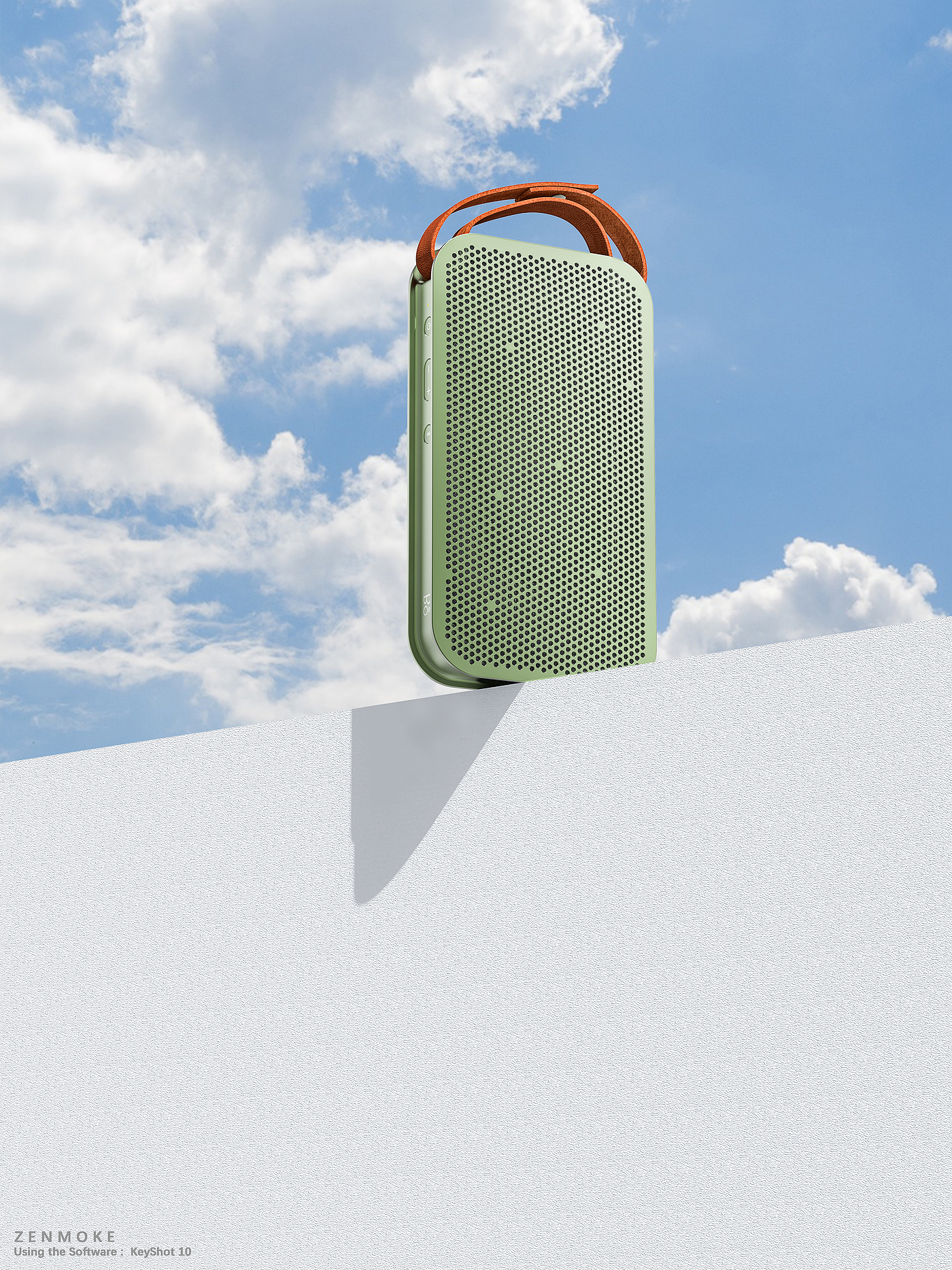 ZENMOKE，Keyshot rendering，B & O speaker，product design，industrial design，