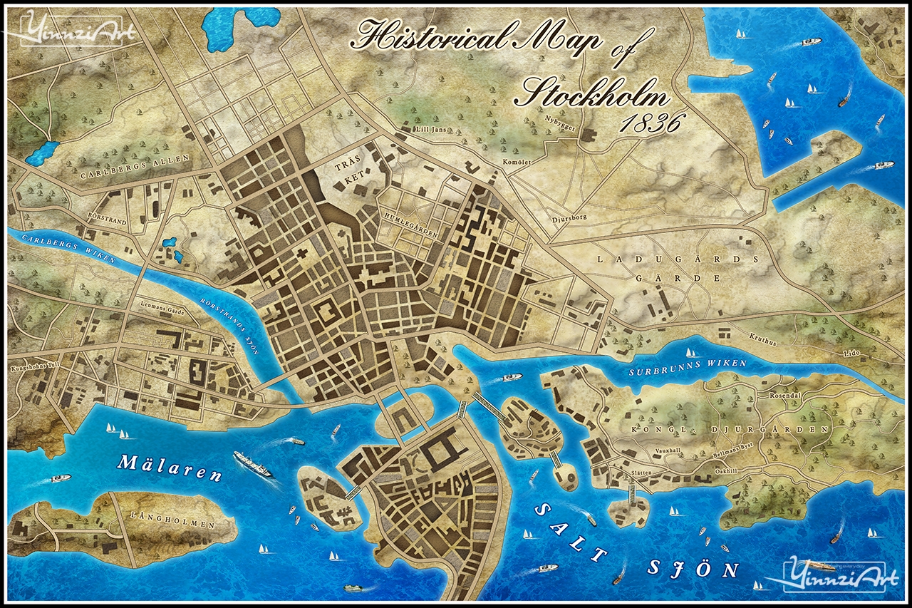 Illustration，Original painting，Game original，City illustration，Jigsaw puzzle，Map，poster，