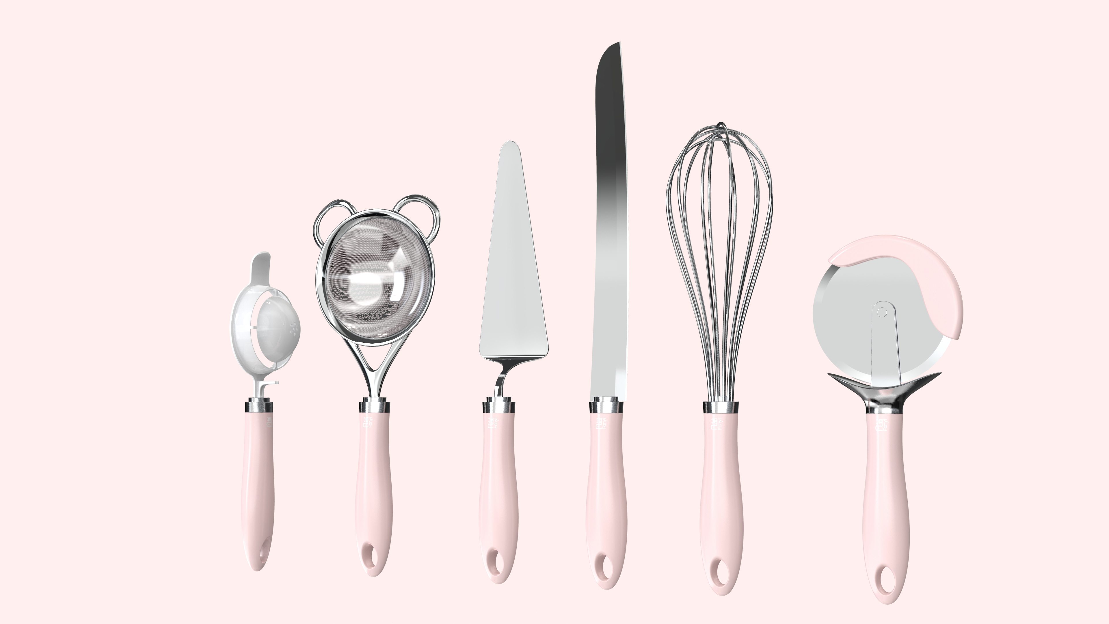 Baking tools, kitchen tools, knives, cakes, egg tarts, flour sieves，