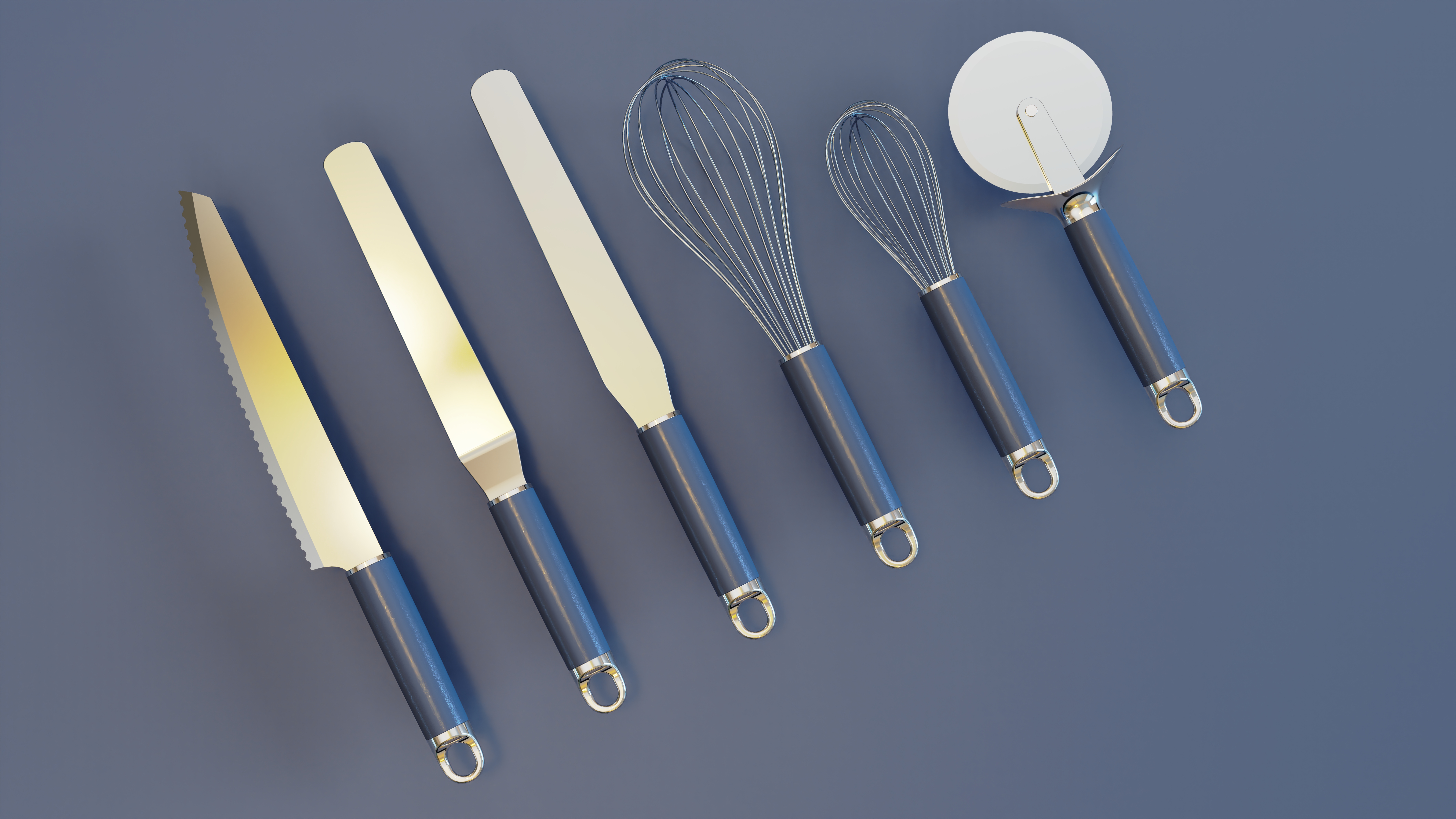 Baking, knife, flour sieve, egg beater，