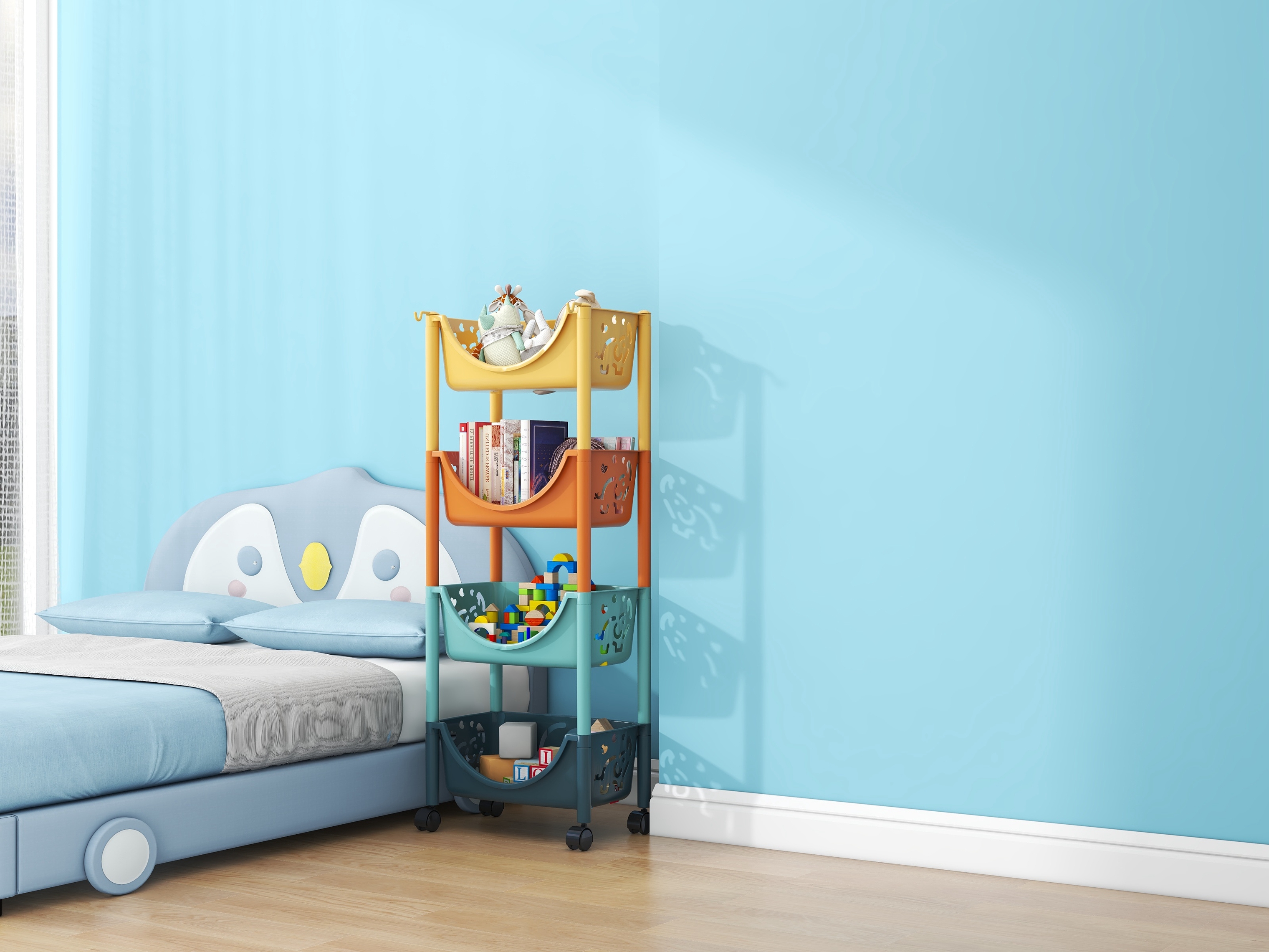 Storage rack，Toys，Storage rack，Layer frame，