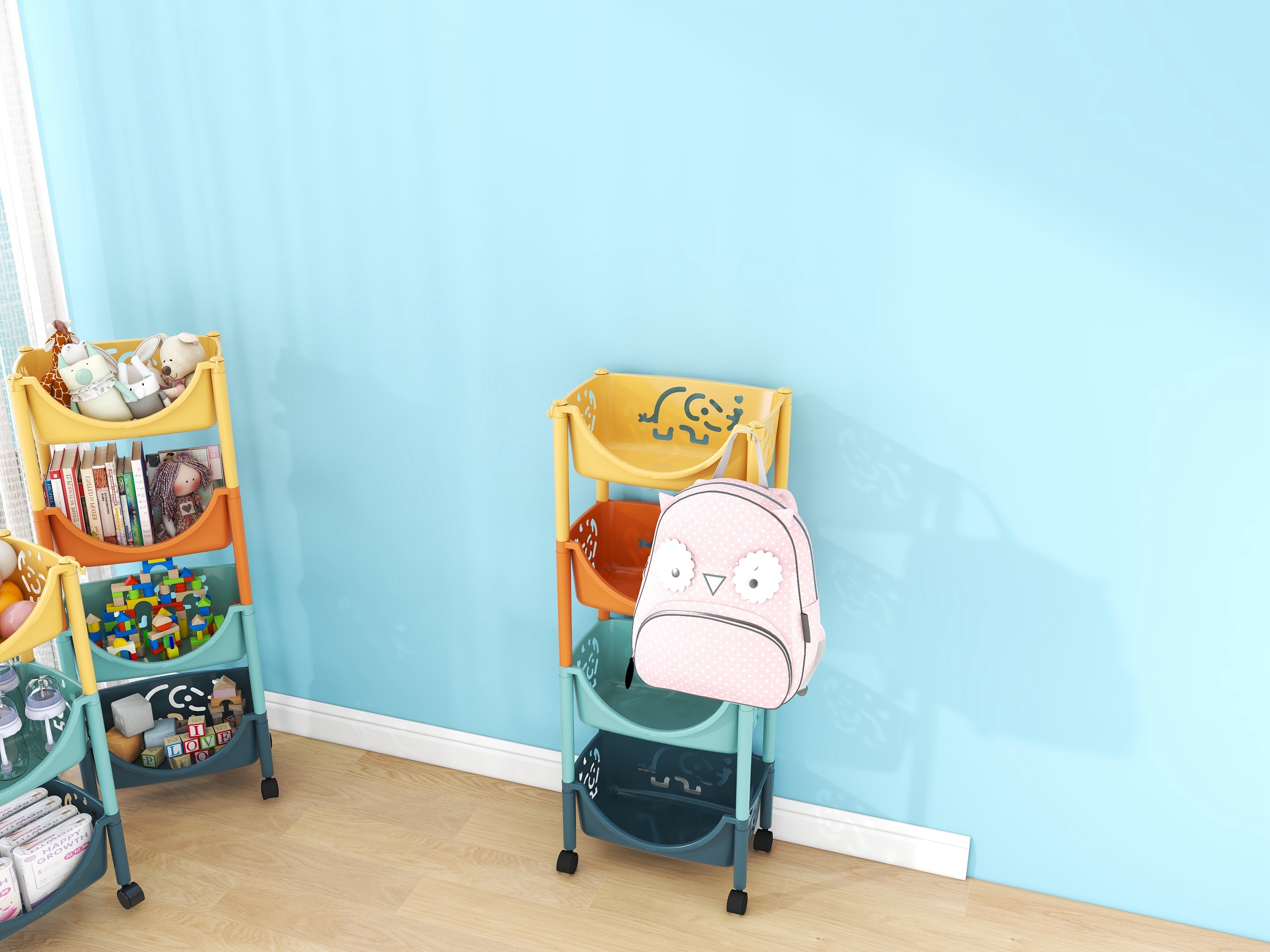 Storage rack，Toys，Storage rack，Layer frame，