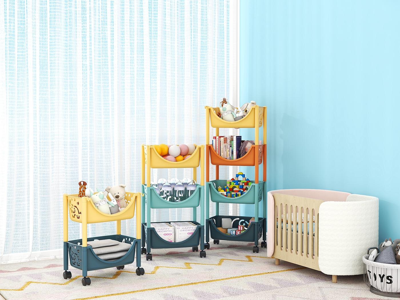 Storage rack，Toys，Storage rack，Layer frame，