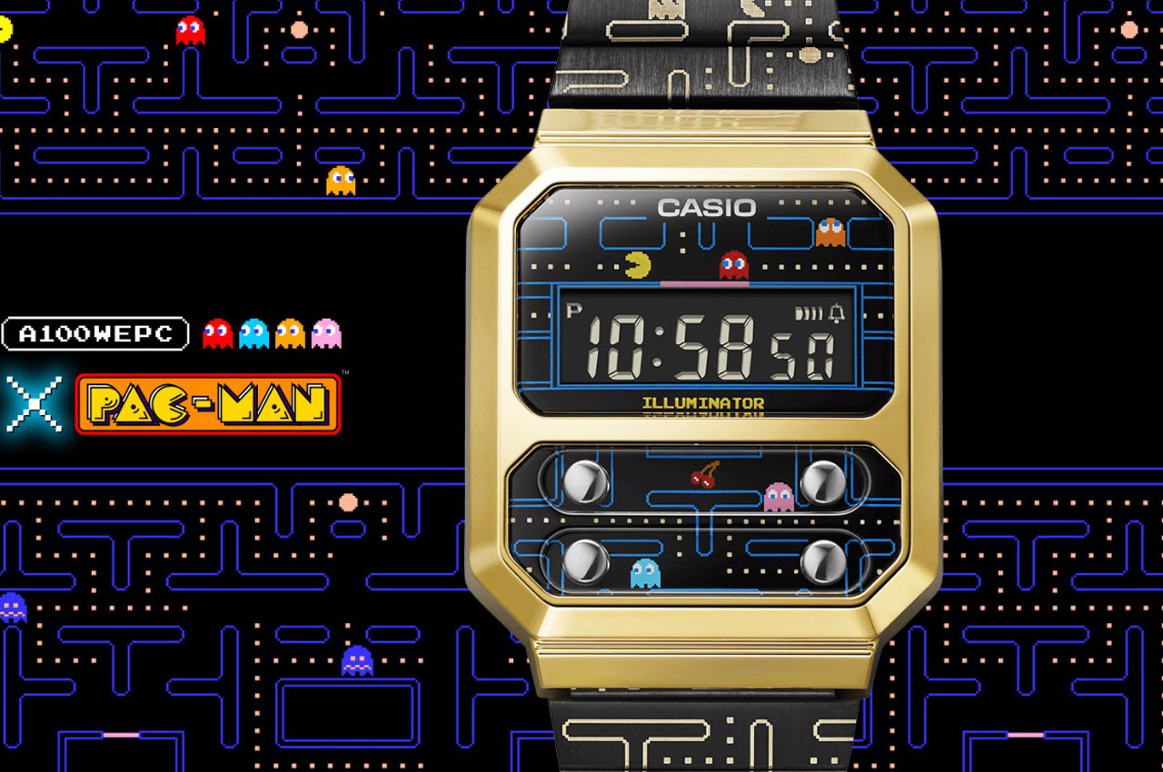CASIO，Wrist watch，A100WEPC Pac Man ed，game，