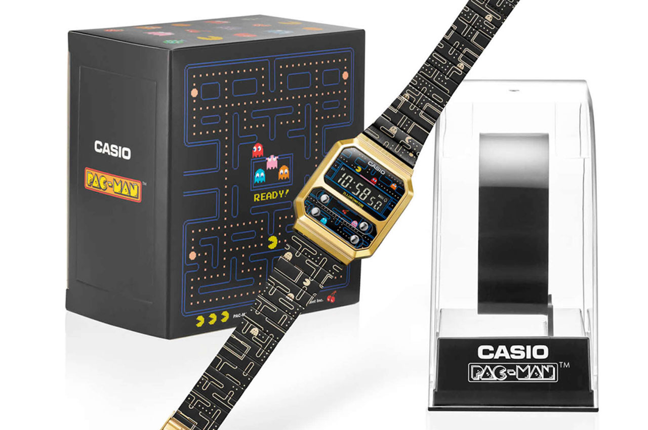 CASIO，Wrist watch，A100WEPC Pac Man ed，game，