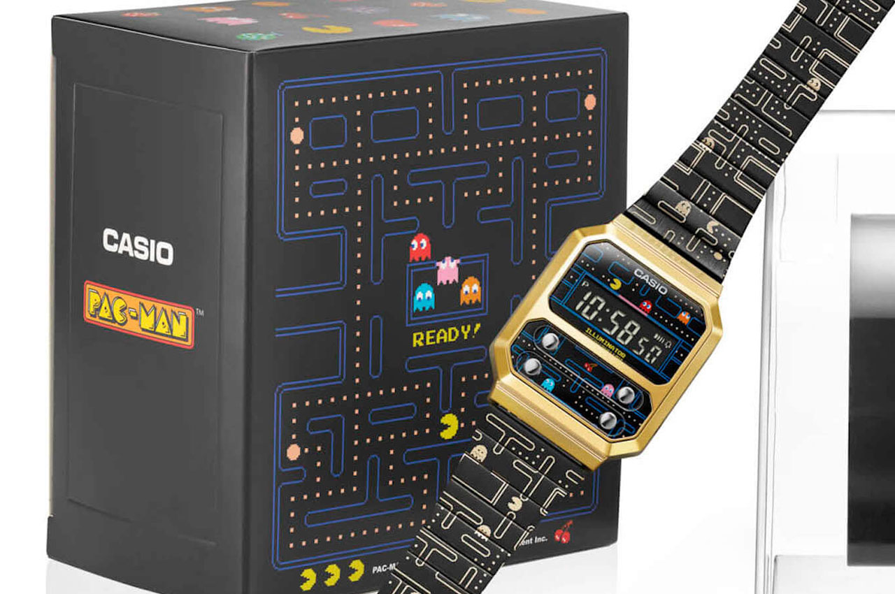 CASIO，Wrist watch，A100WEPC Pac Man ed，game，