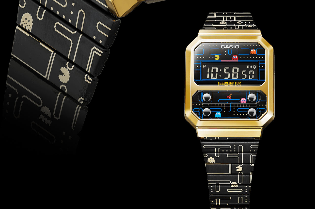 CASIO，Wrist watch，A100WEPC Pac Man ed，game，