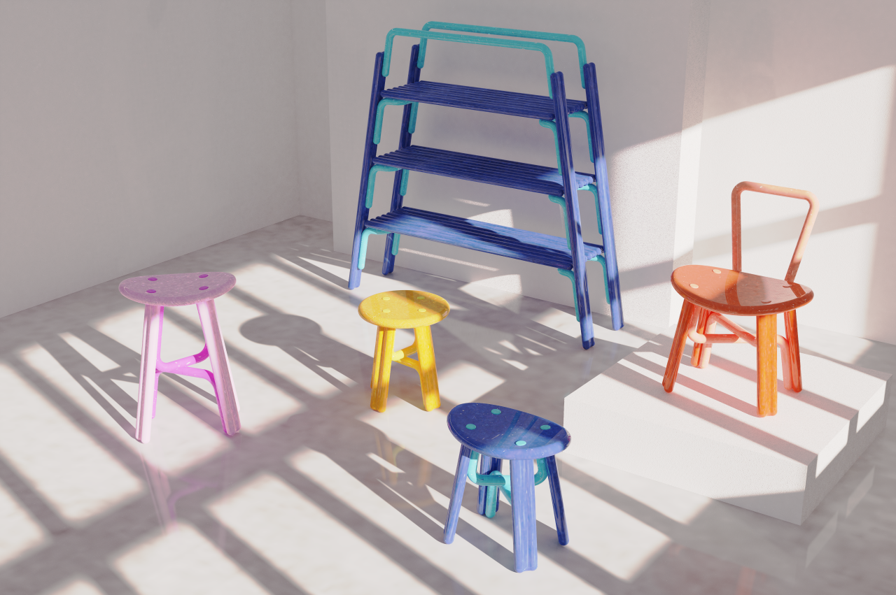 Wave Cycle，environment protection，furniture，Surf board，chair，