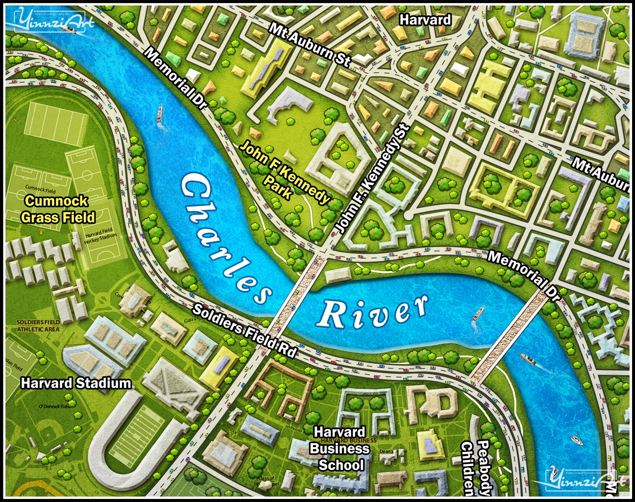 Illustration，Original painting，Game original，Campus illustration，poster，Map，Jigsaw puzzle，