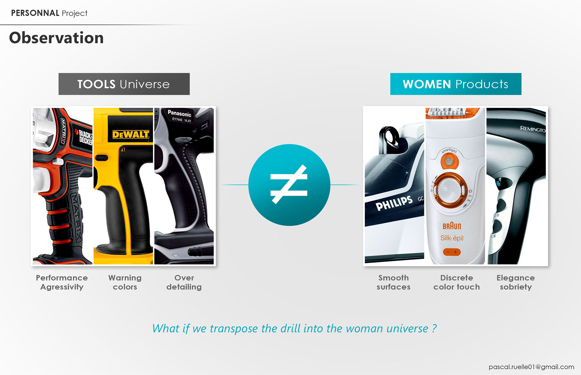 inspiration，soft，beautiful，Feminine products，Electric drill，Tool design，