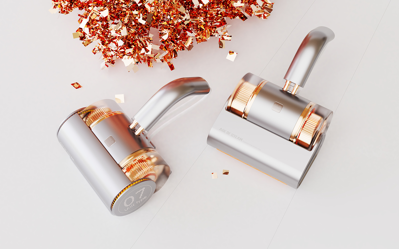 Mite remover，Spiral duct，Household appliances，Multi in one steam engine，young，fashion，Imprint design of objects，