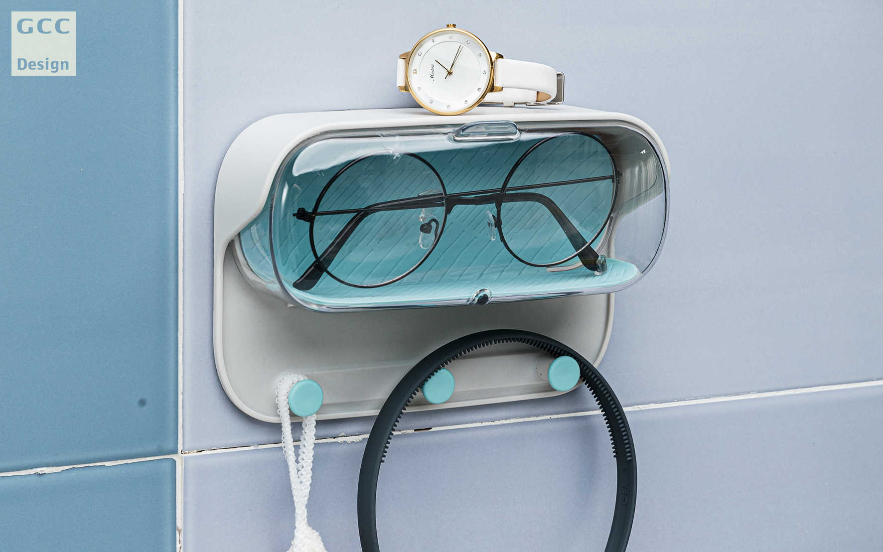 Glasses storage，Bathroom Storage，a hook，Wall hanging，