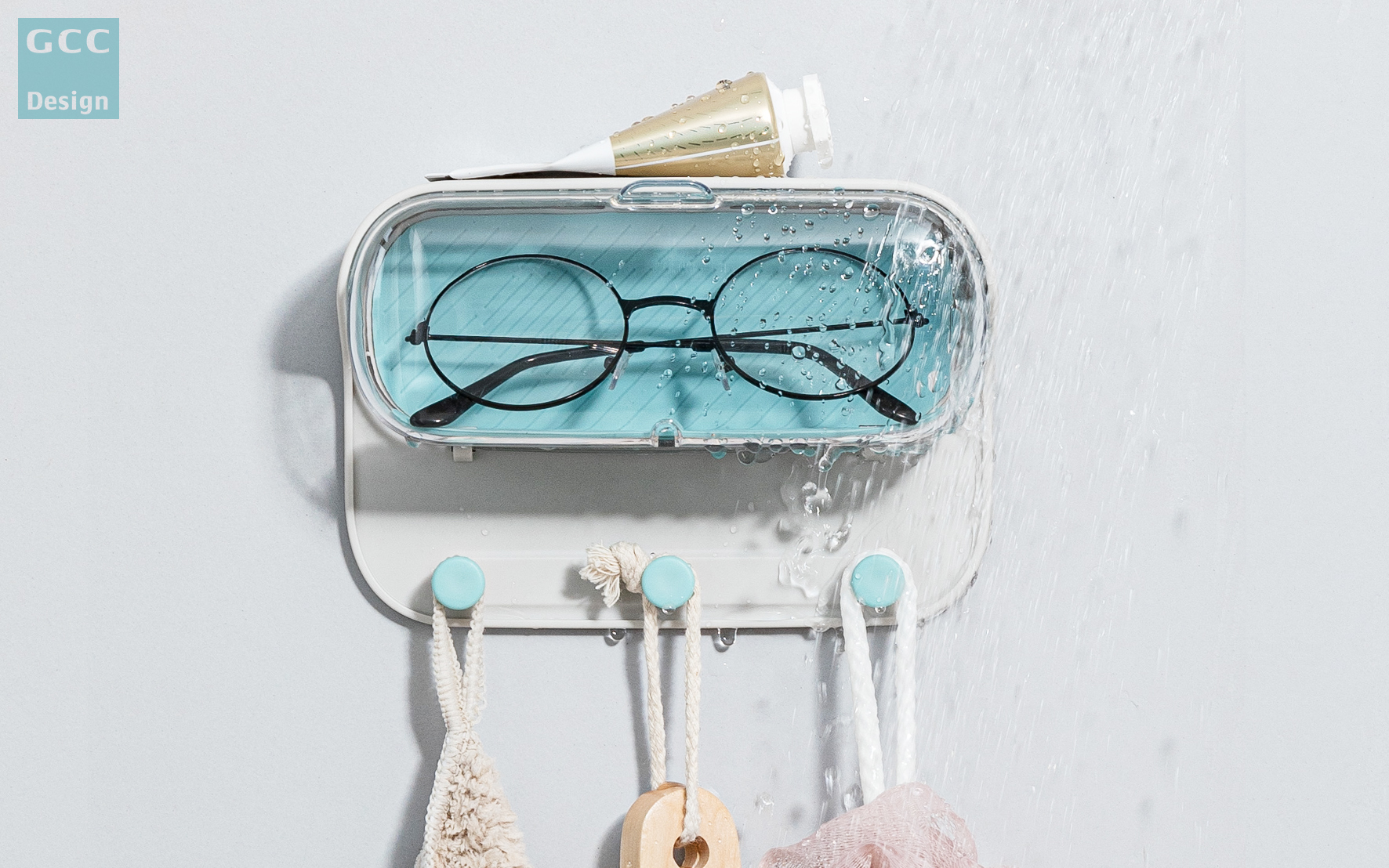 Glasses storage，Bathroom Storage，a hook，Wall hanging，