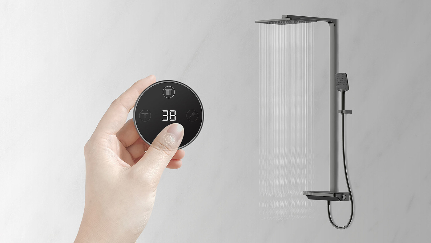 E-control，shower system ，Sanitary ware，2021 red dot product design award，