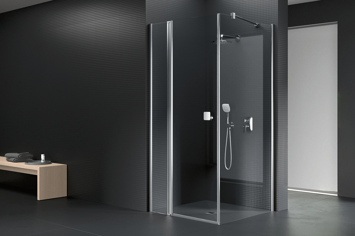 Shower partition，FORMAT Design，TAKE 3000_3，Sanitary ware，2021 red dot product design award，