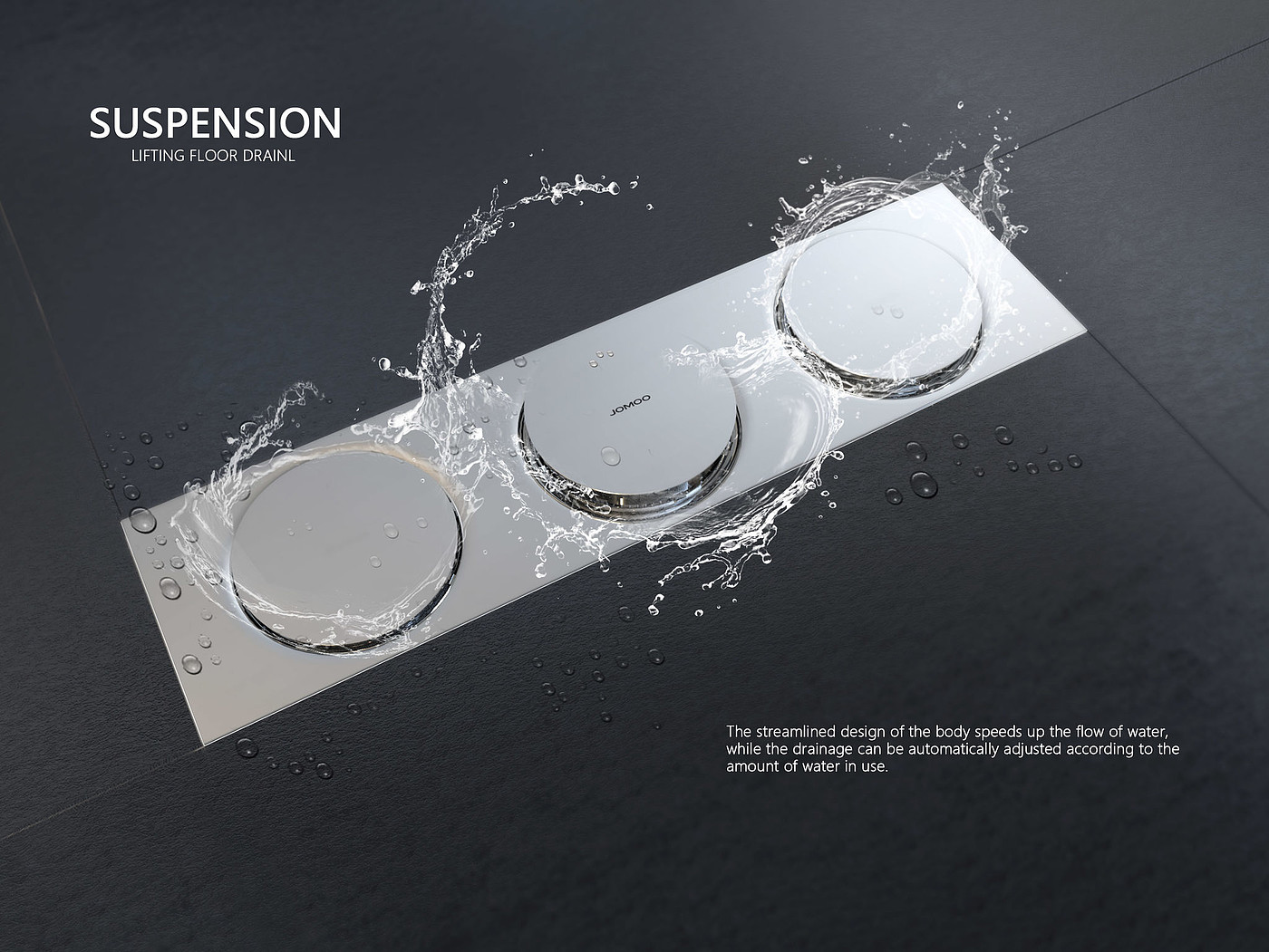 SUSPENSION，the floor drain，Sanitary ware，2021 red dot product design award，