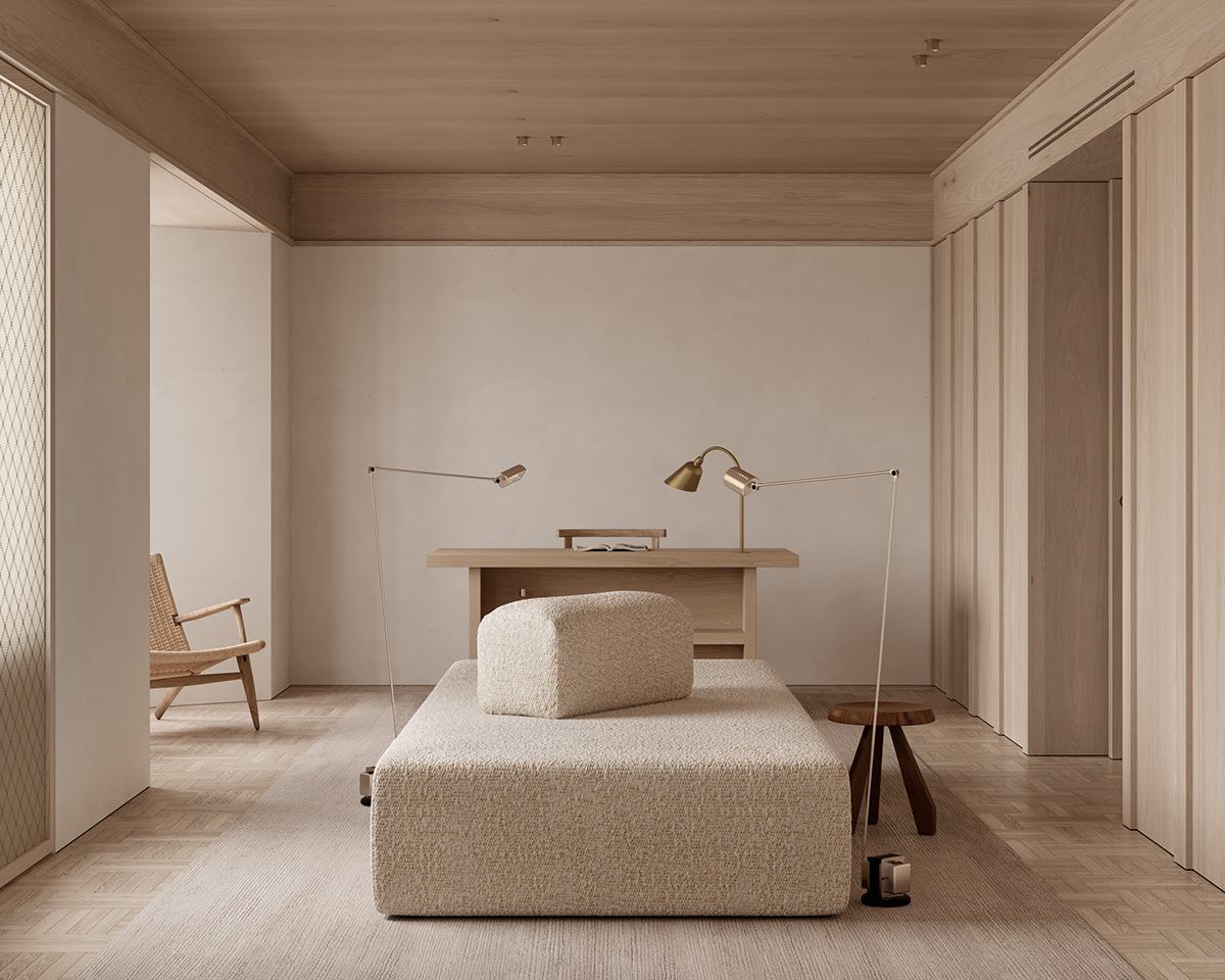 Interior design，woodiness，Clay，