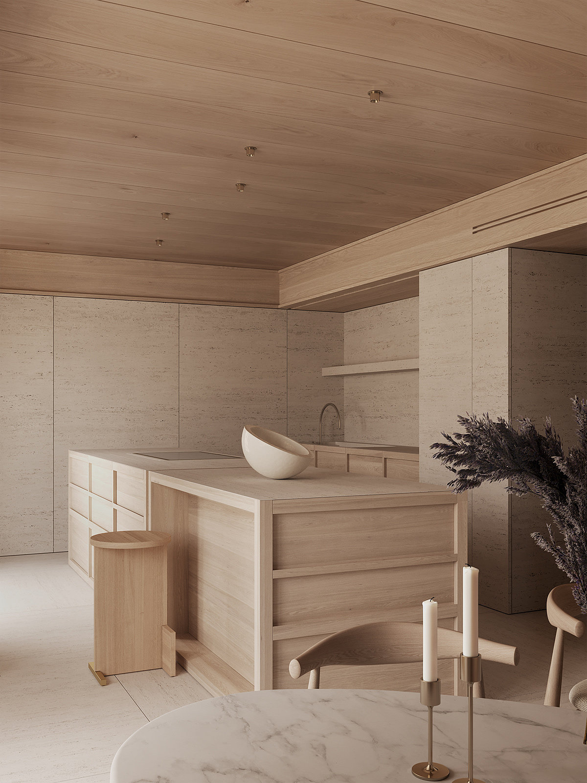 Interior design，woodiness，Clay，