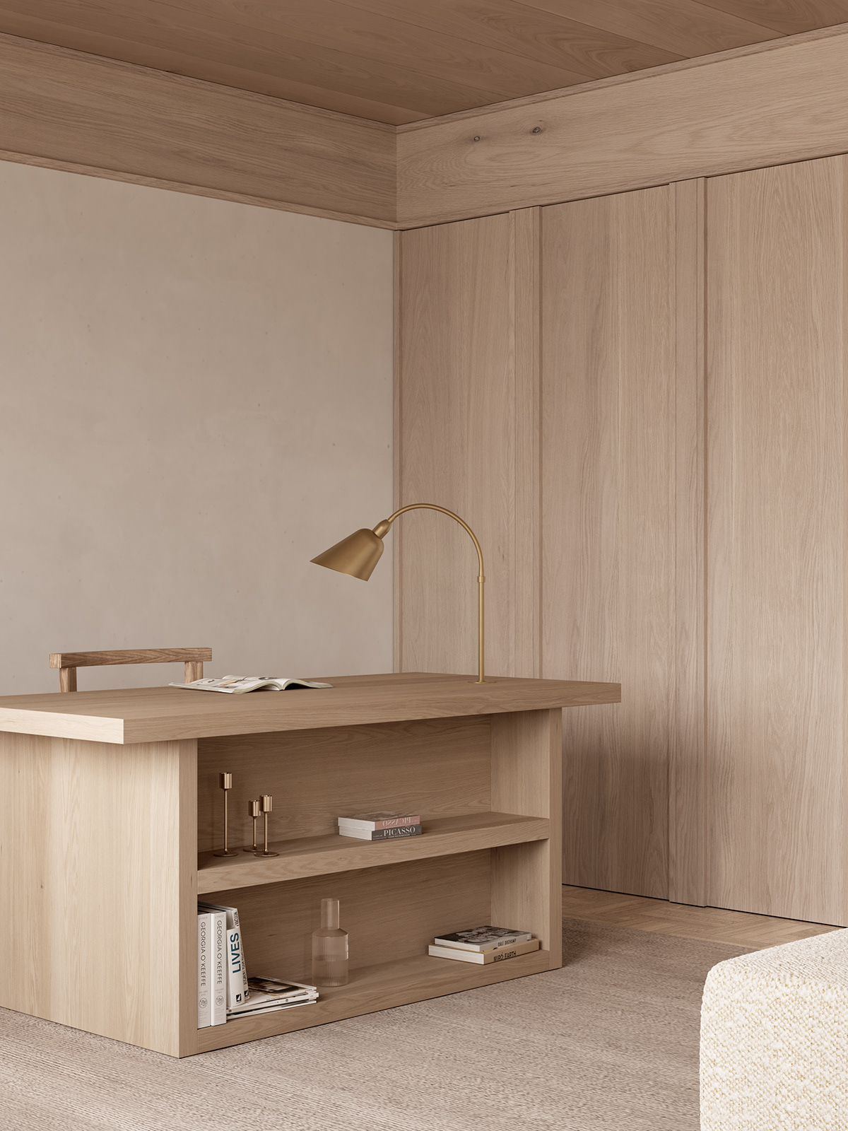 Interior design，woodiness，Clay，