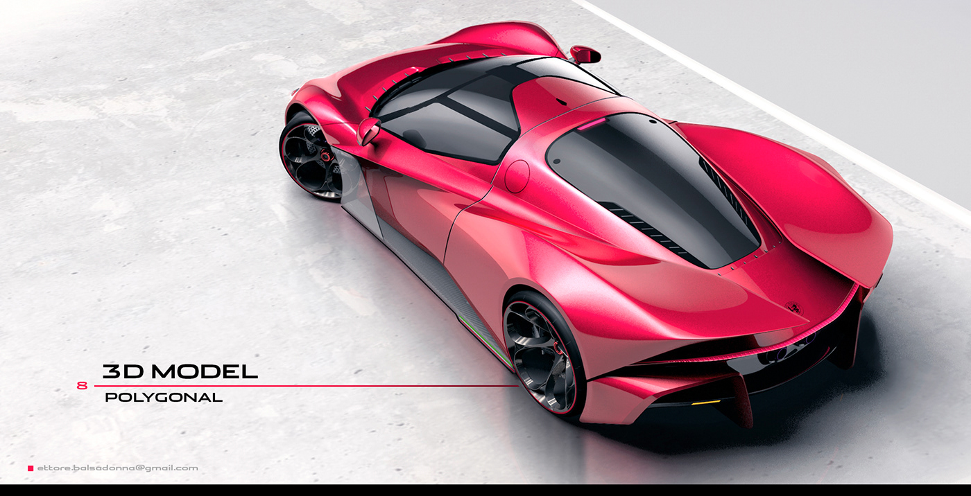 Sports car，gules，concept，