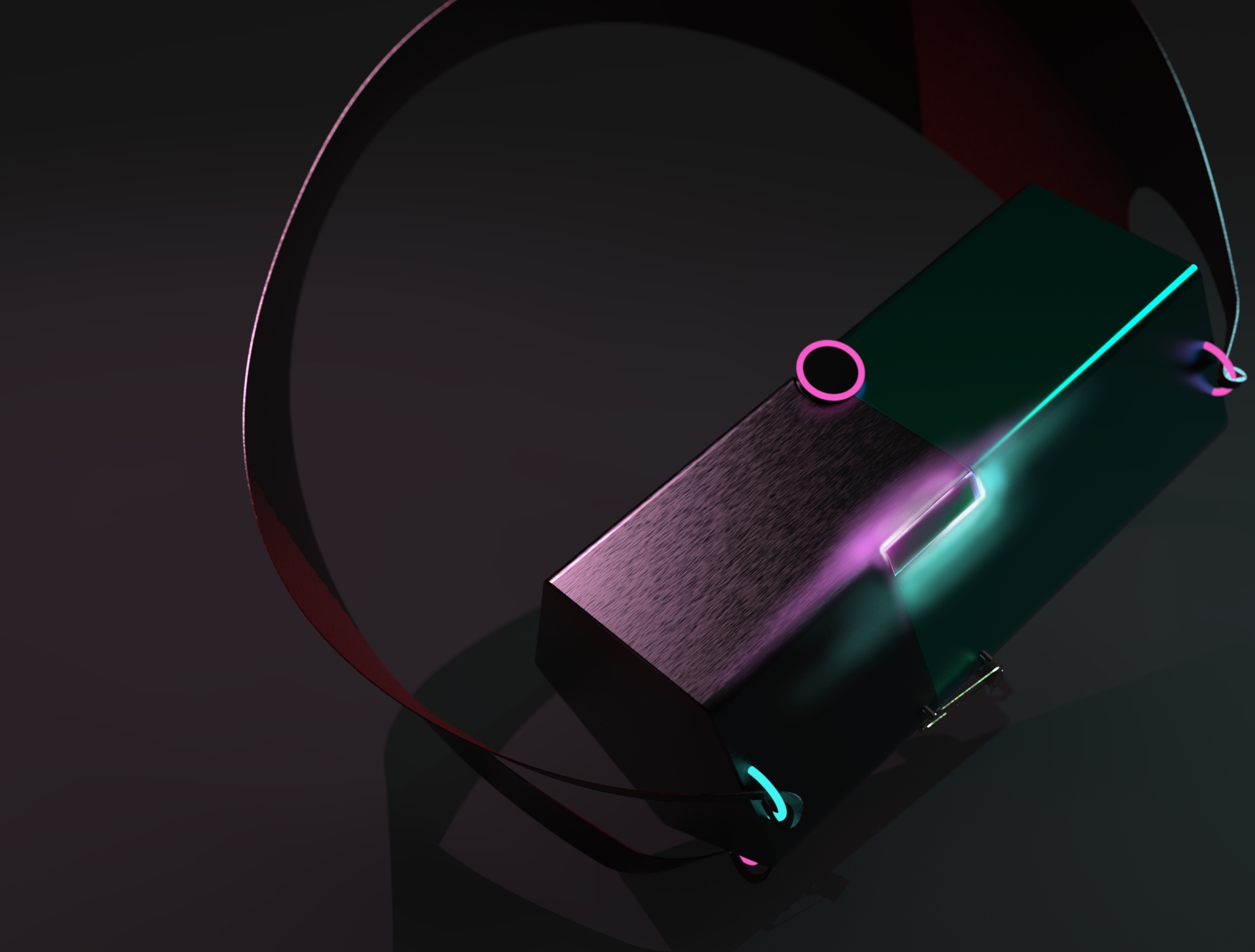 Inclined shoulder bag，Cyberpunk，