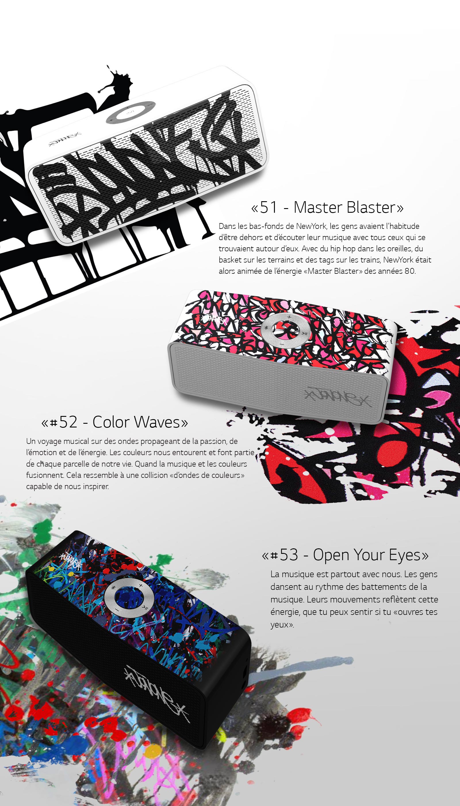 LG x JonOne Ar，Fashion sound，2017 red dot，