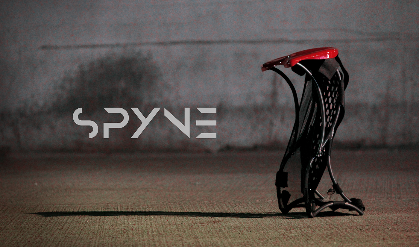 Spyne，Cool red，Portable，chair，