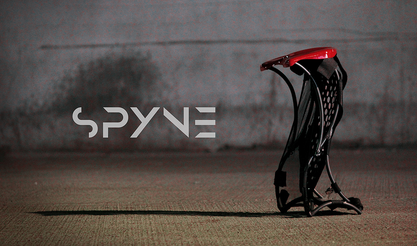 Spyne，Cool red，Portable，chair，