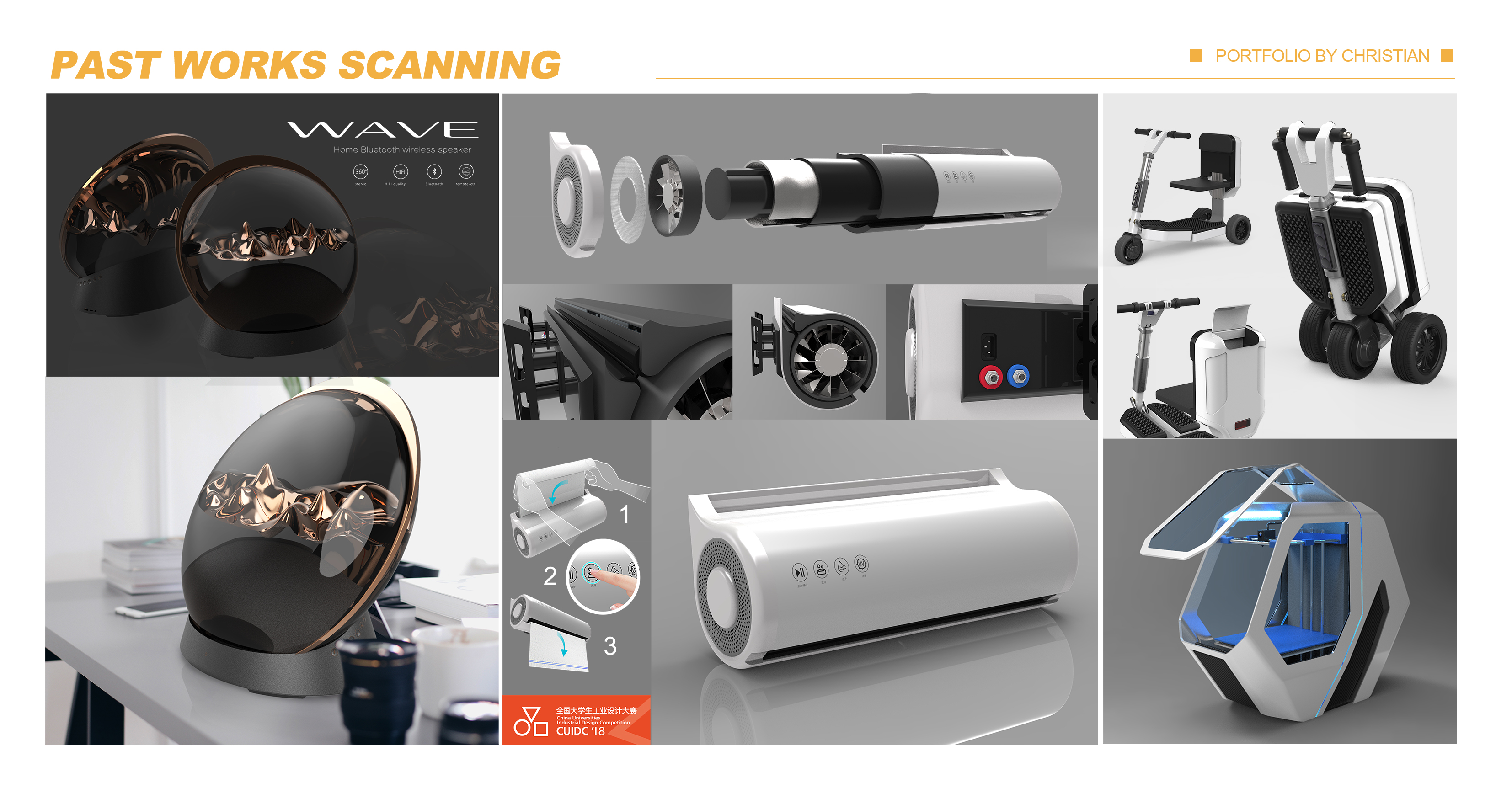 industrial design，sample reels，Game design，Tea set design，Household Electric Appliances，Kitchen electric bathroom，