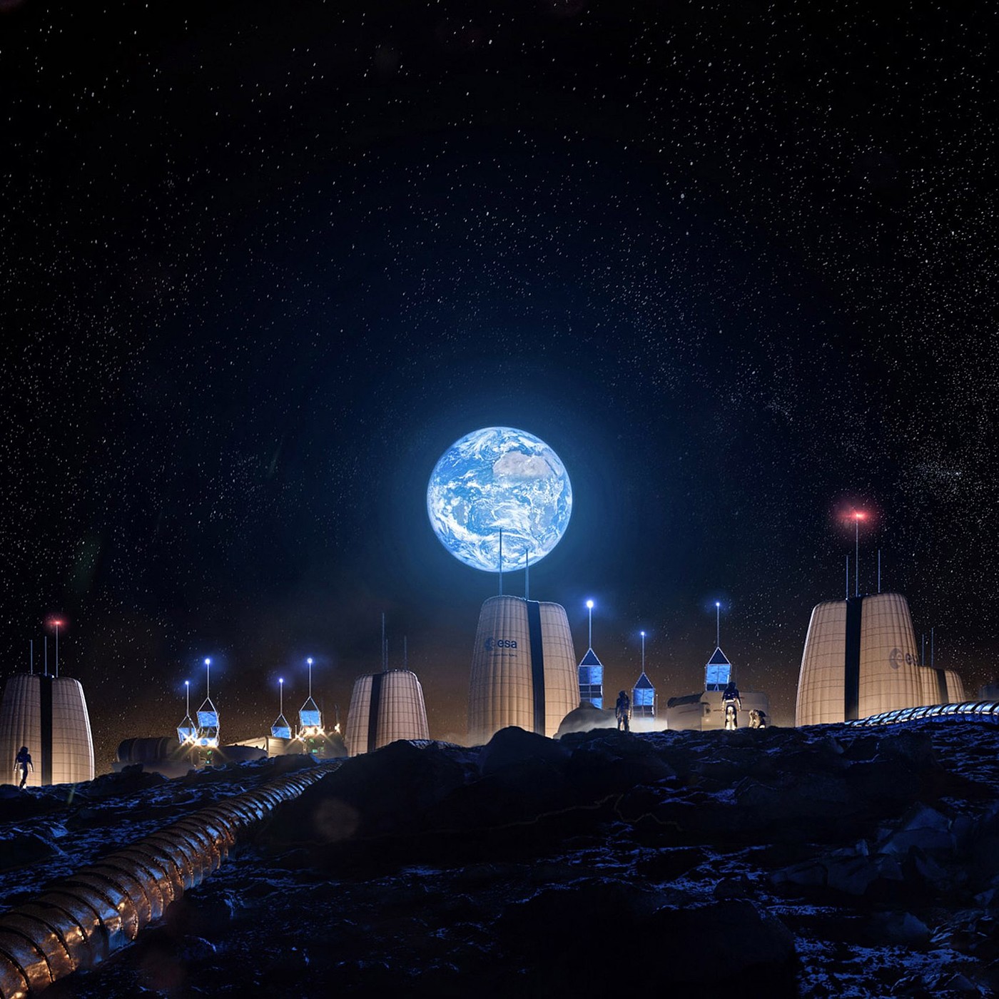 conceptual design，Lunar architecture，Module design，