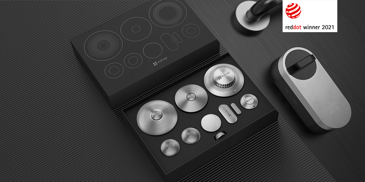 2021 red dot product design award，Intelligent door lock，EZVIZ，led，