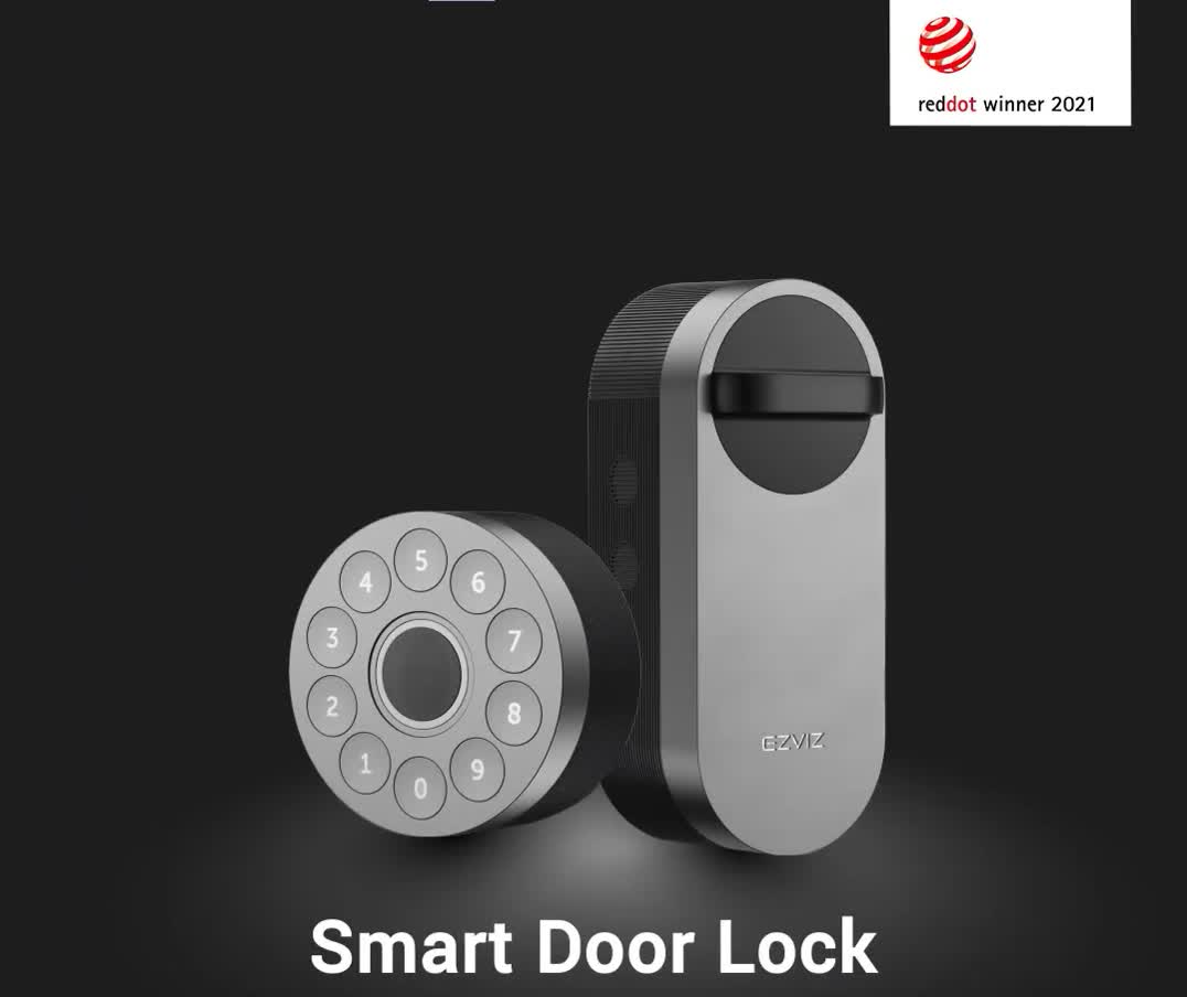 2021 red dot product design award，Intelligent door lock，EZVIZ，led，