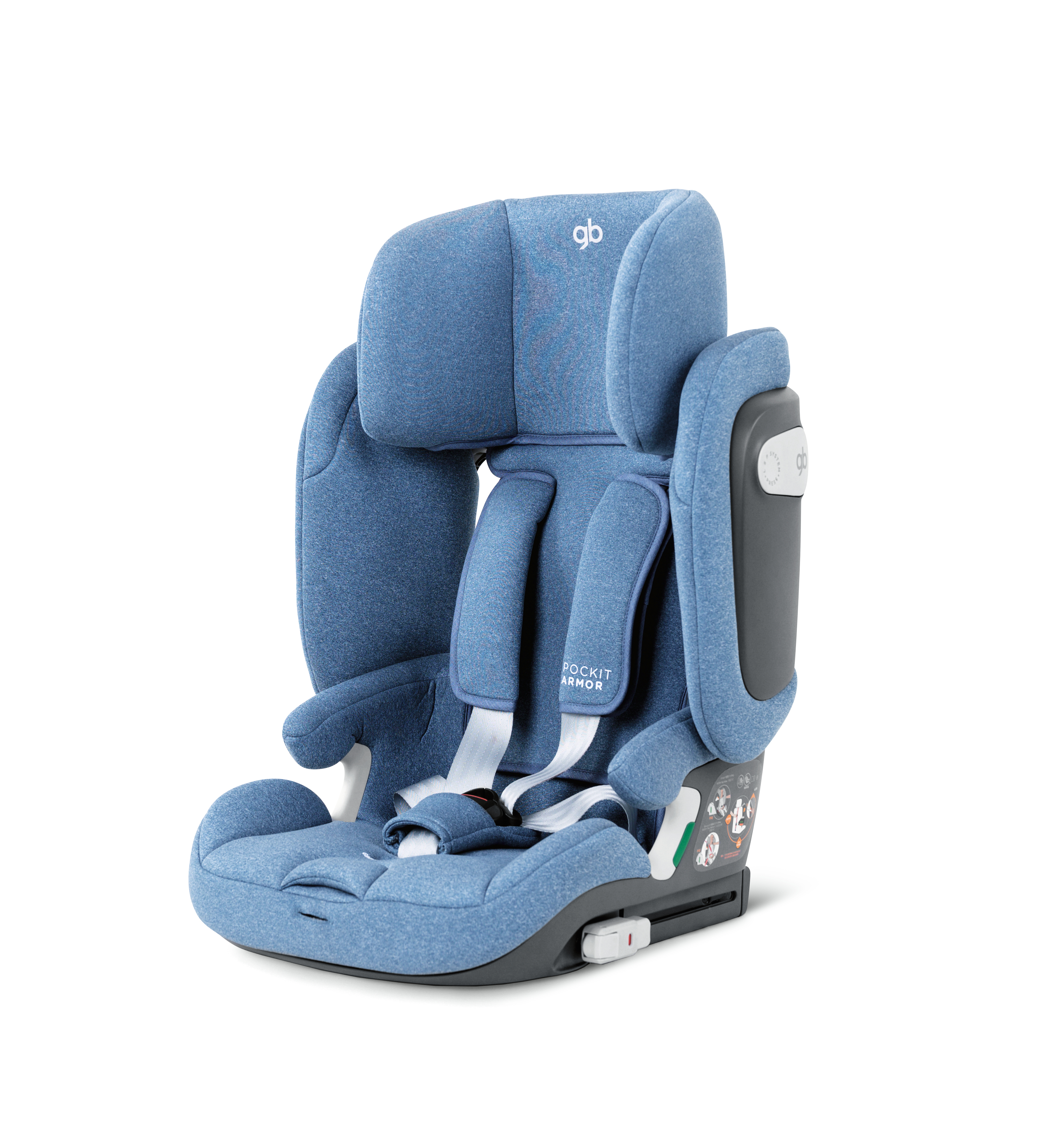 2021 red dot product design award，POCKIT ARMOR，Child car safety seat，fold，