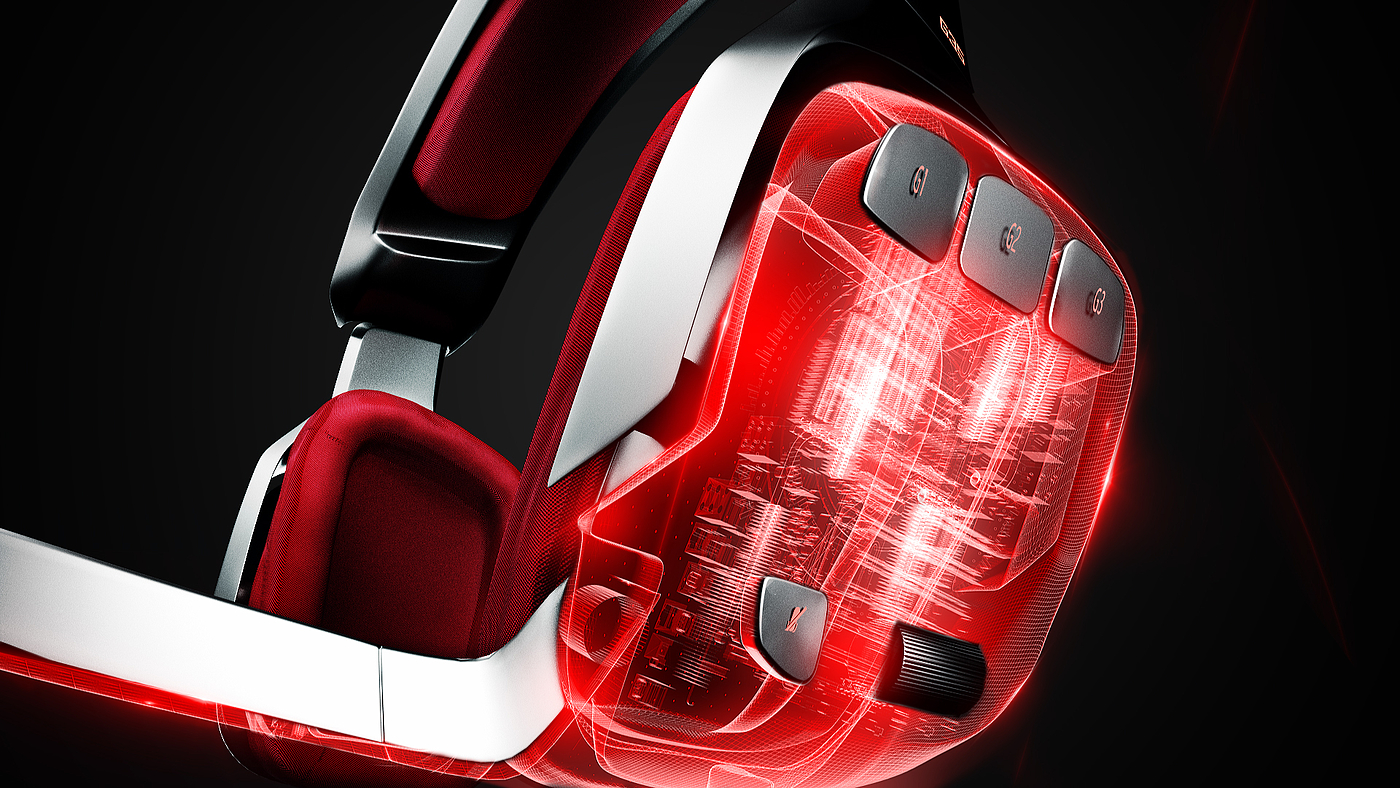 Electronics，Render，X-ray，Cool，Game headset，Logitech，