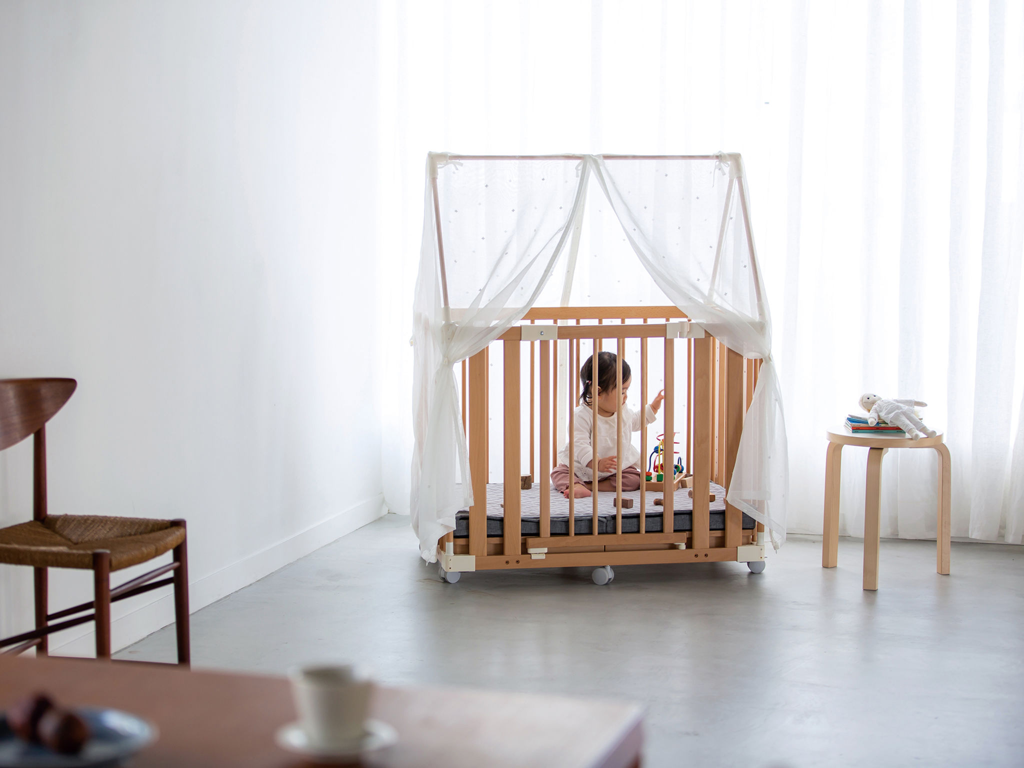 2021 red dot product design award，fresh，Baby bed，