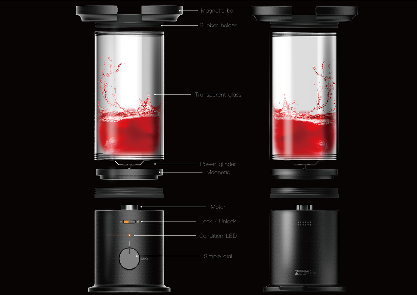 Kitchen appliances，Agitator，sucker，Convenient and labor-saving，sucker，