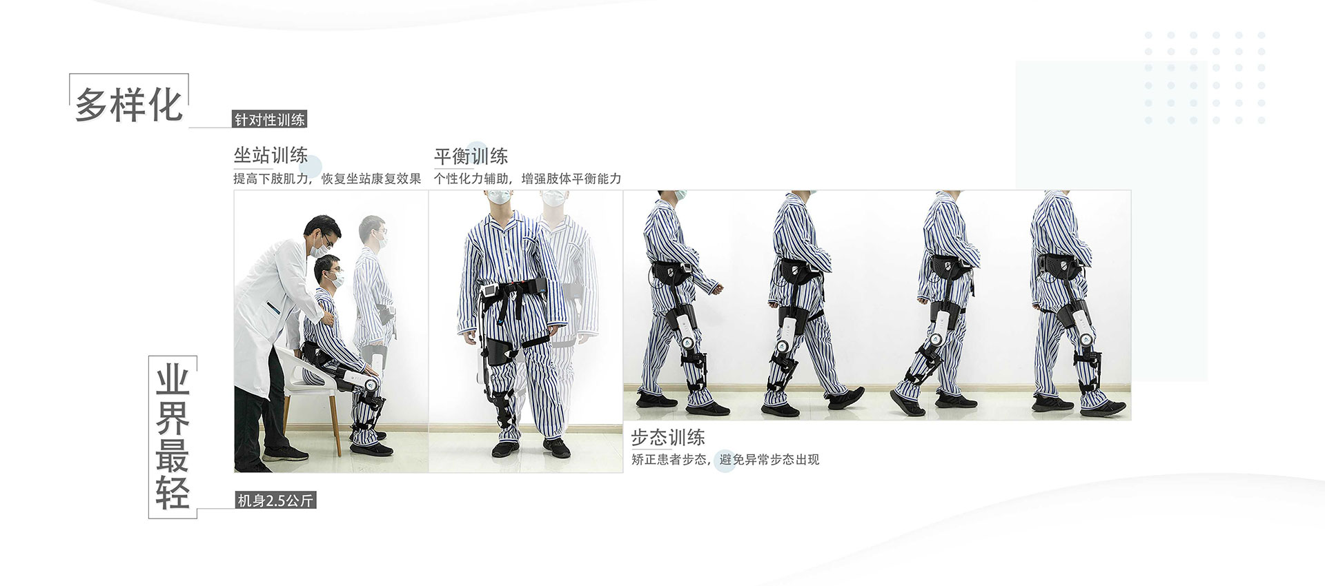 Rehabilitation Exoskeleton Robot，medical apparatus and instruments，ProWalk，2021 red dot product design award，