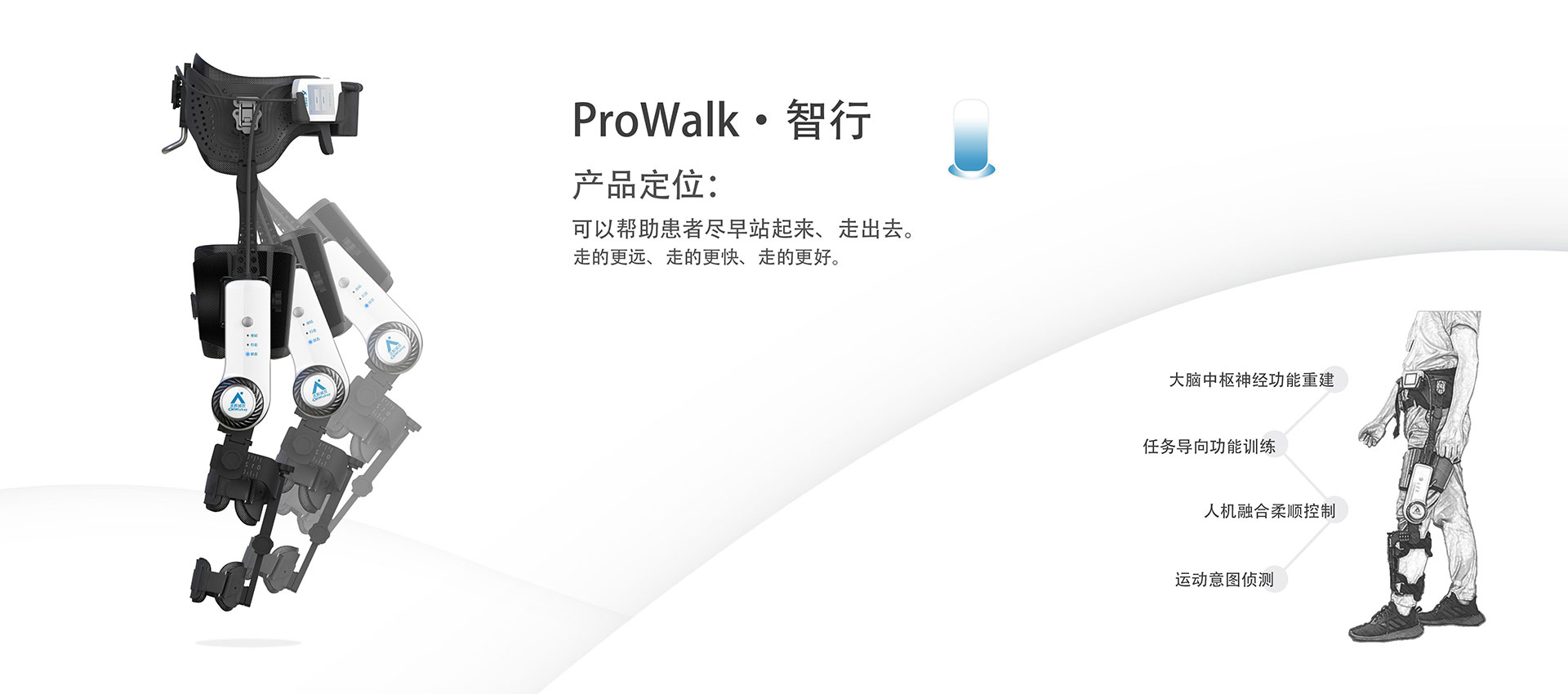 Rehabilitation Exoskeleton Robot，medical apparatus and instruments，ProWalk，2021 red dot product design award，