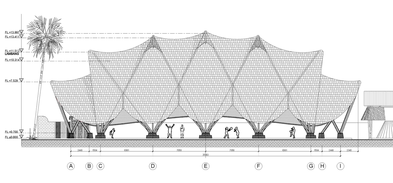 Bali，Bamboo，Architecture，