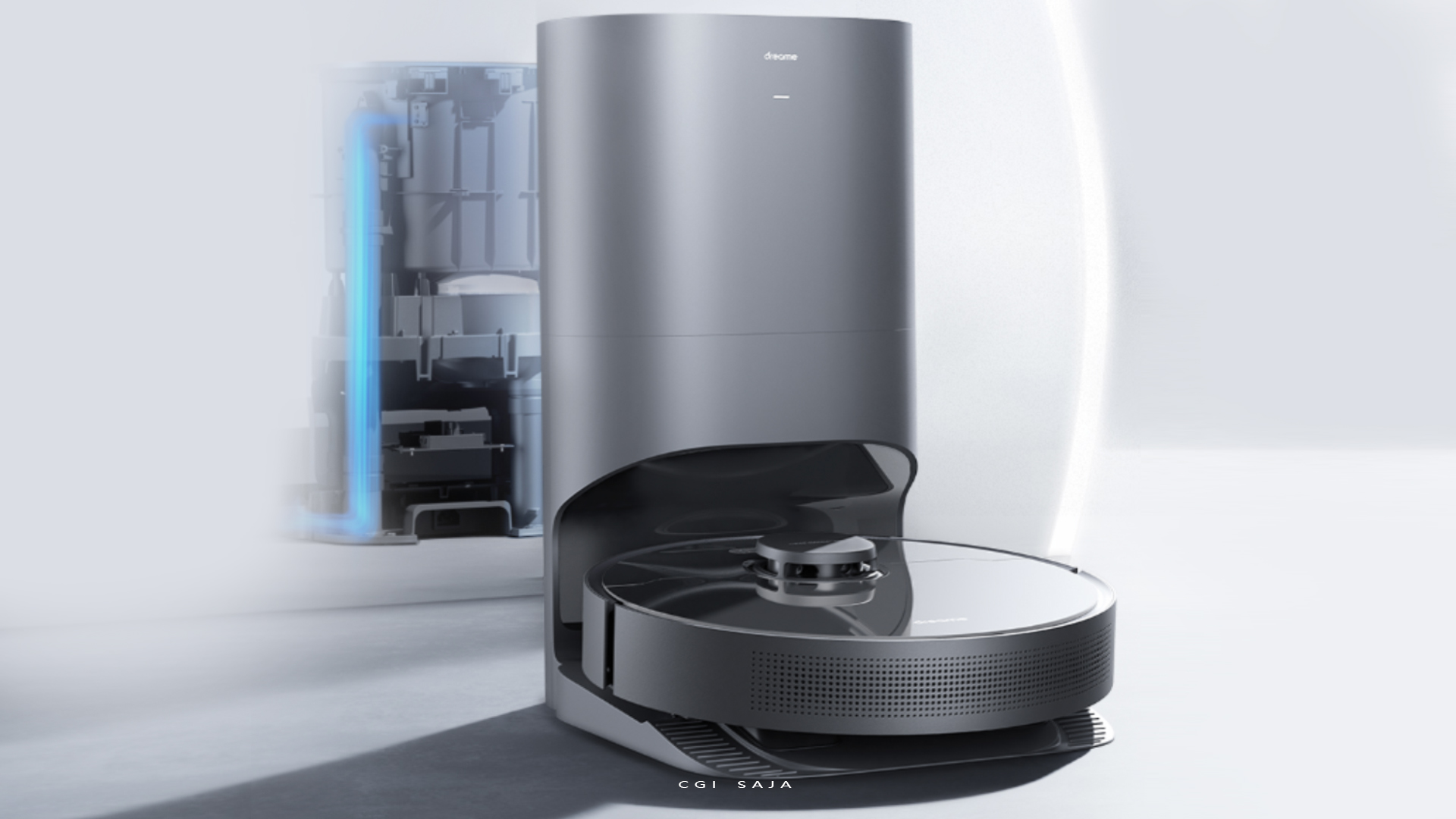 Washing machine，sweeping machine，Product rendering，cgi，