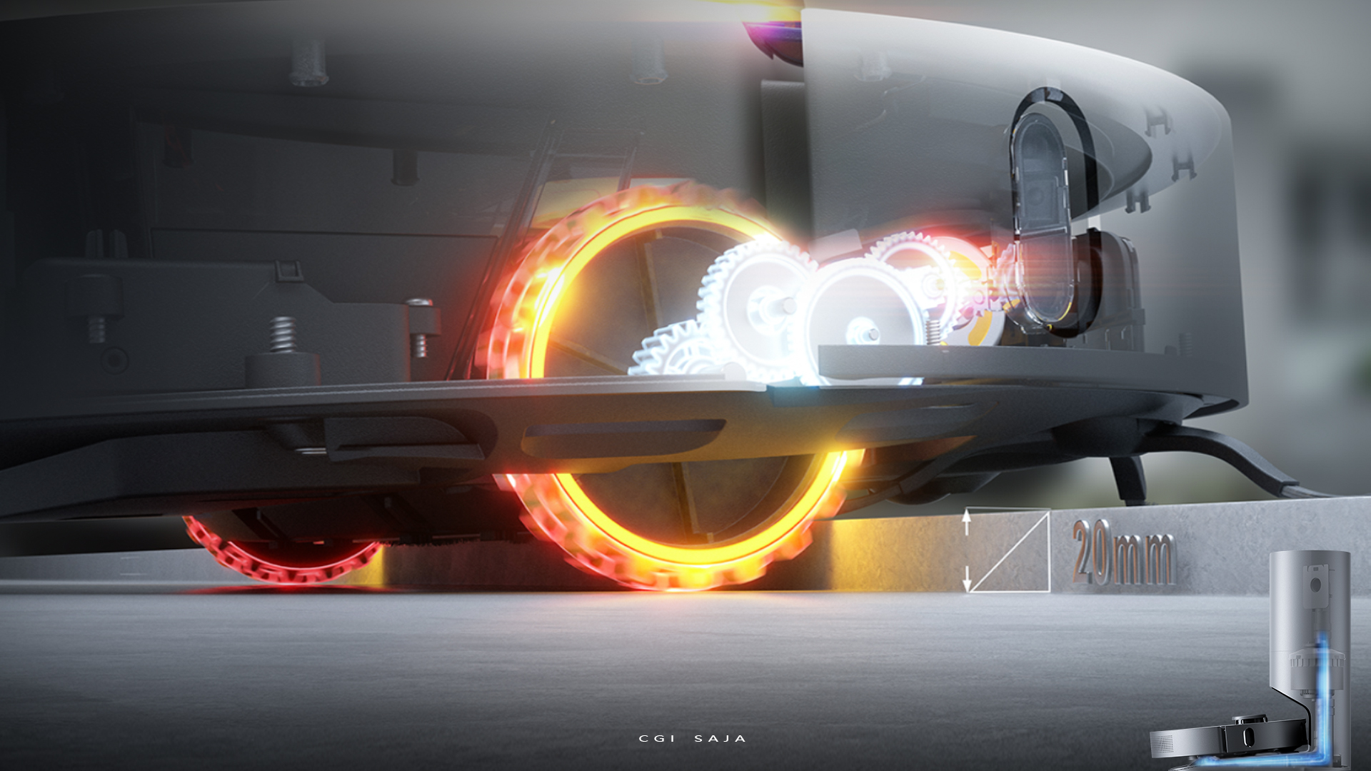 Washing machine，sweeping machine，Product rendering，cgi，