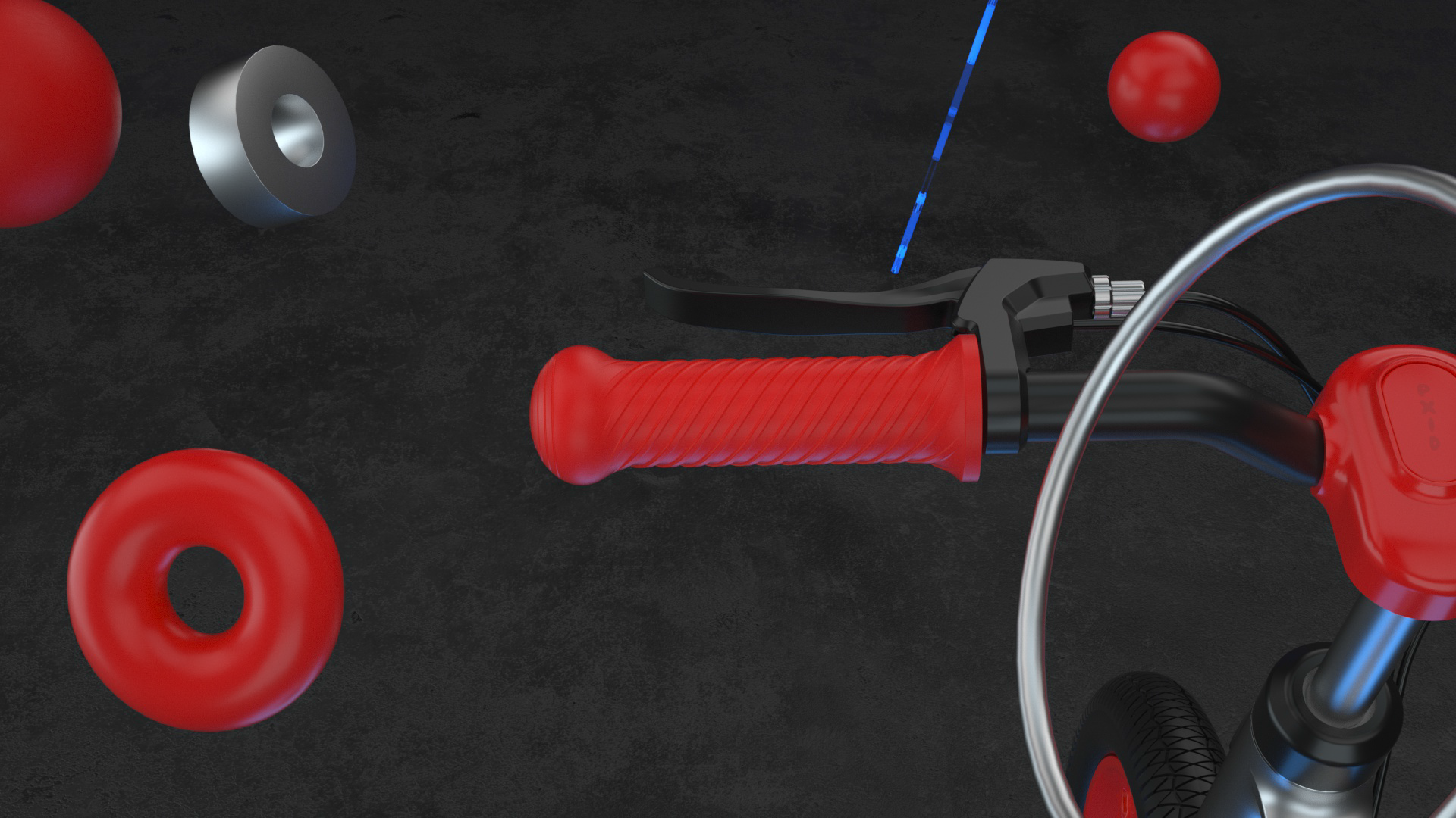 Video animation，3D display，Children's power assisted scooter，Creative video，Sense of science and technology，